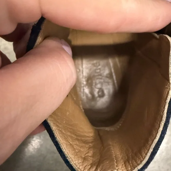 Chloe Susanna Navy Suede Booties - Picture 6 of 8